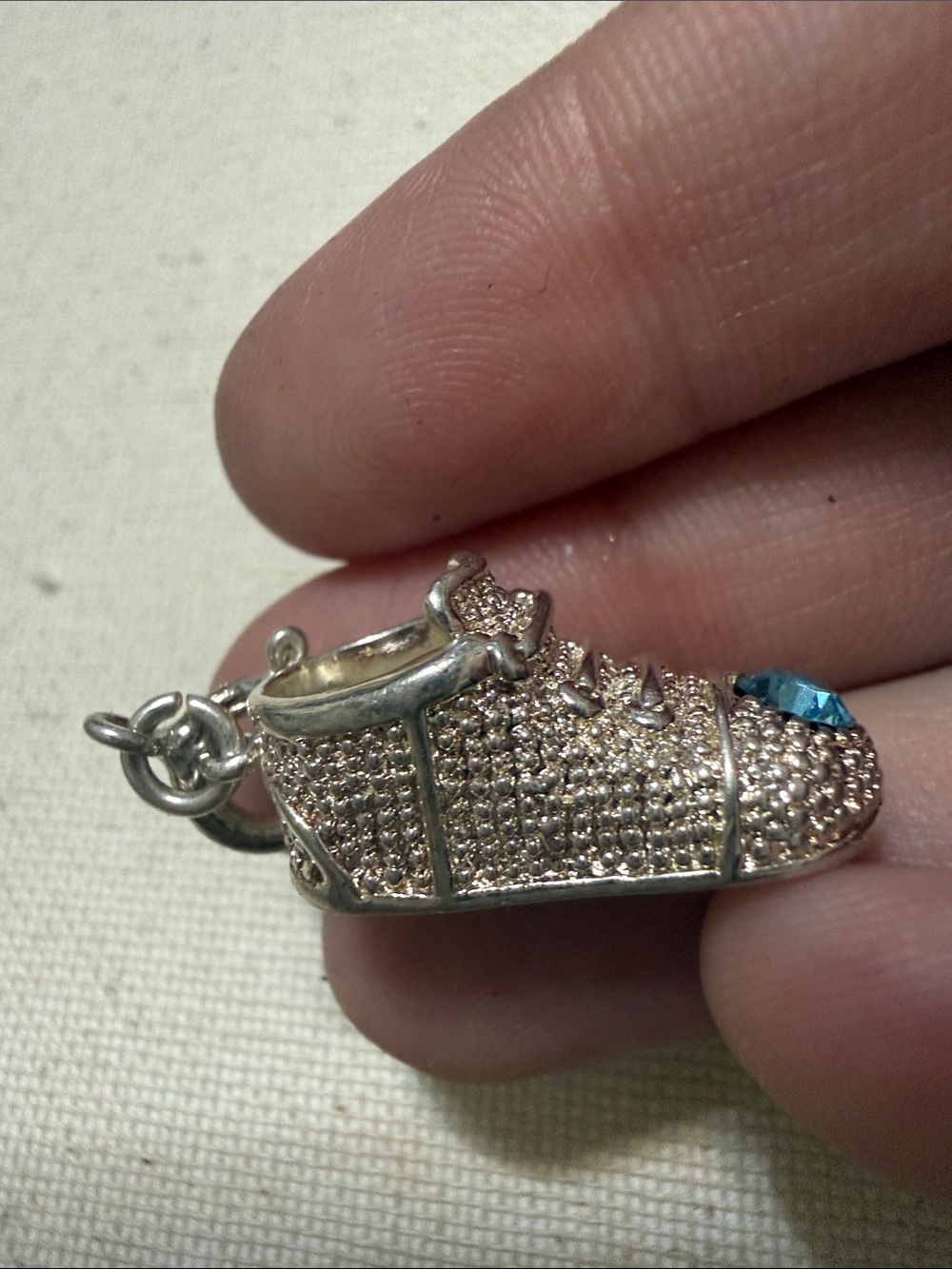 Sterling Silver 925 engraved Casey charm birthstone shoe - Picture 5 of 10